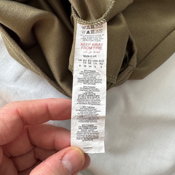 Pretty Little Thing Women's One Shoulder Pencil Dress Olive Green 4 Cocktail - Picture 5 of 11